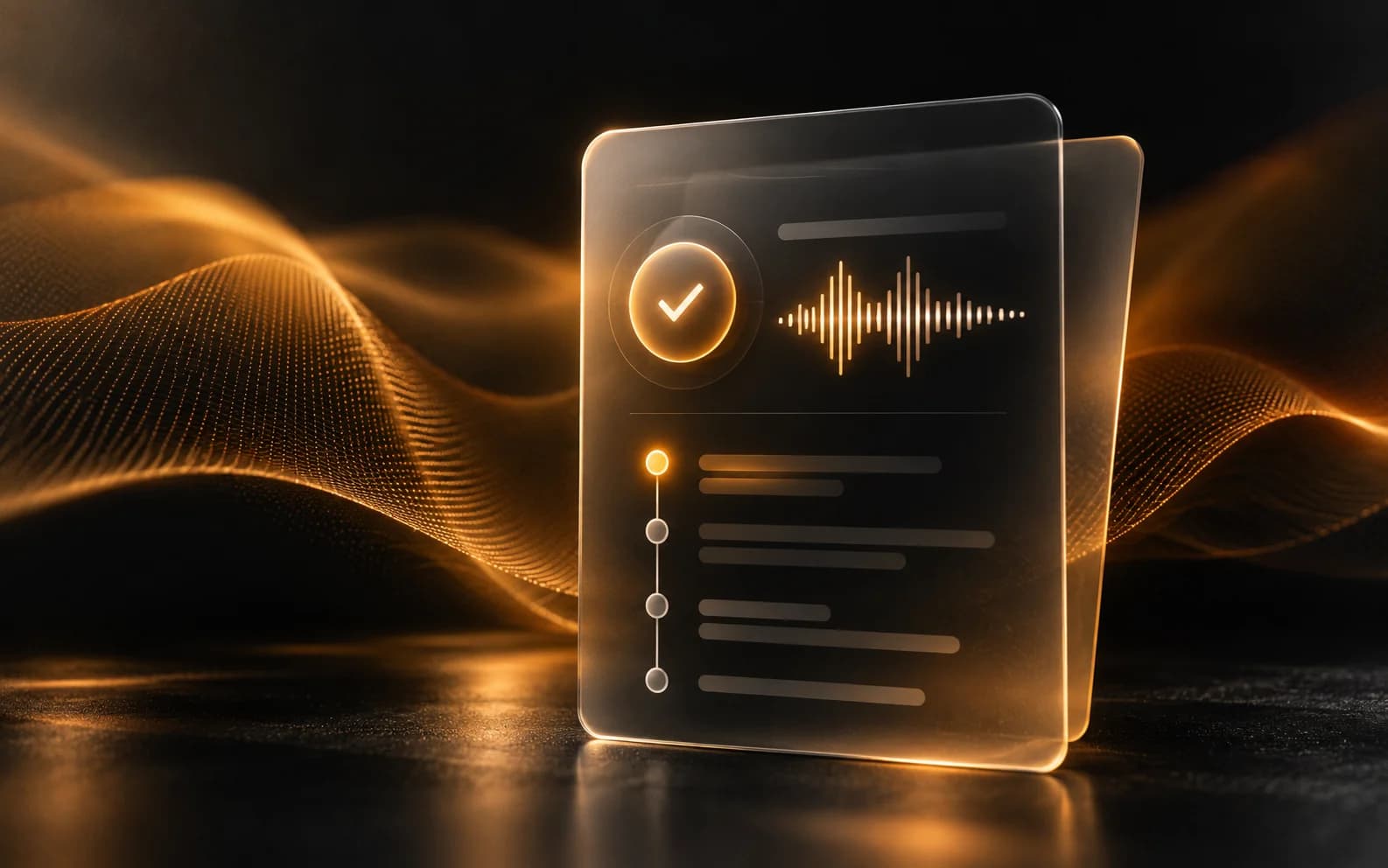 AI front desk compliance illustration with disclosure, consent and audit trail signals.