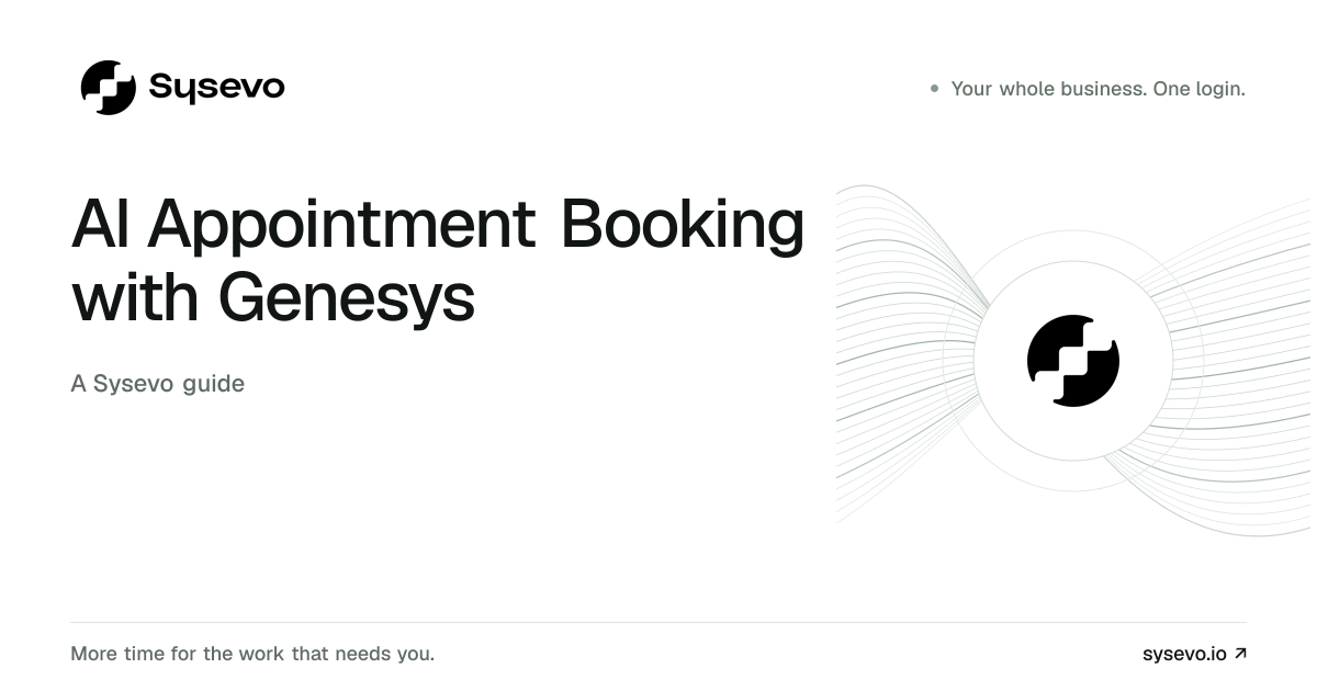 Sysevo guide: AI Appointment Booking with Genesys