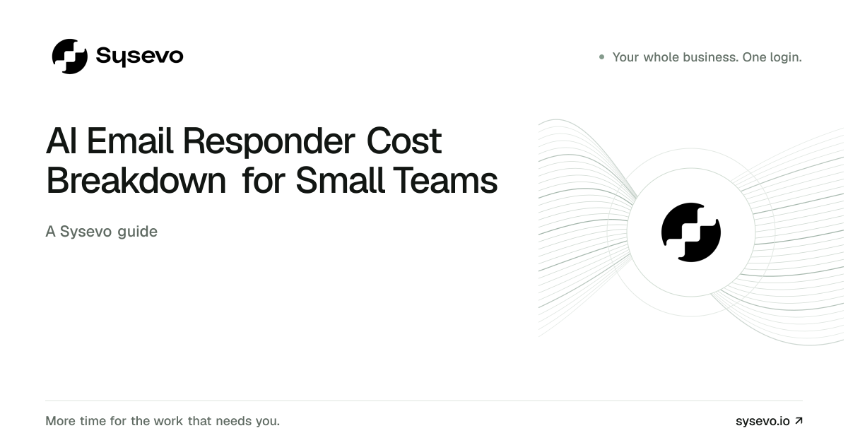 Sysevo guide: AI Email Responder Cost Breakdown for Small Teams