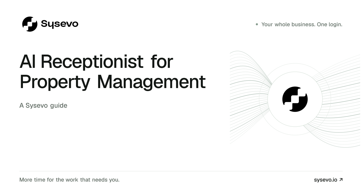 Sysevo guide: AI Receptionist for Property Management