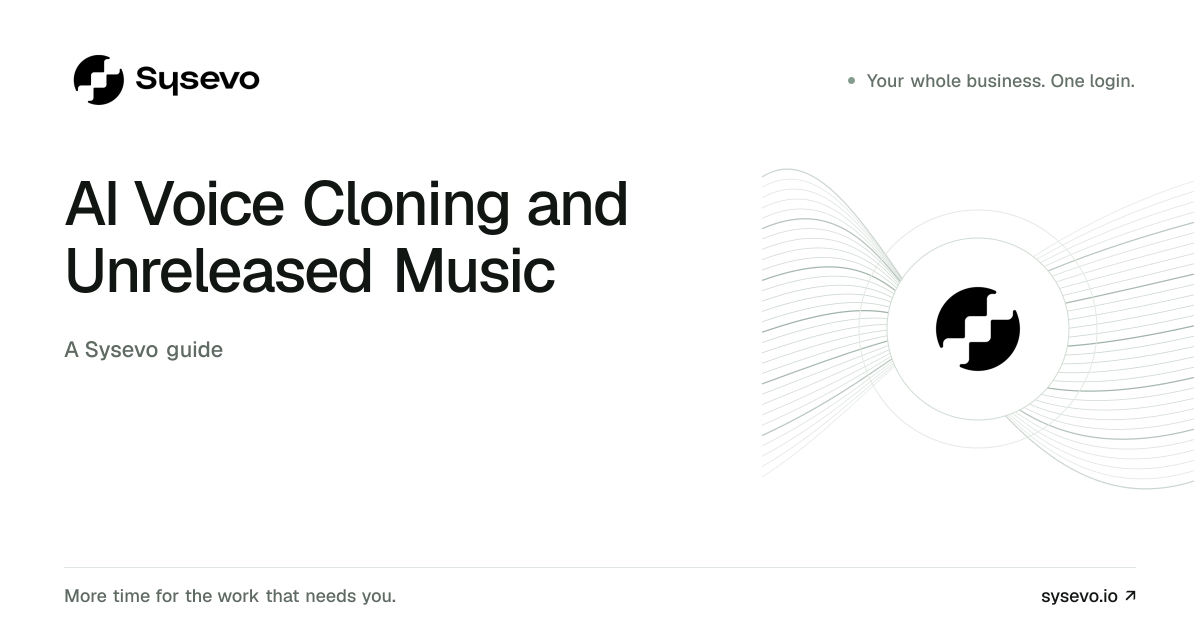 Sysevo guide: AI Voice Cloning and Unreleased Music