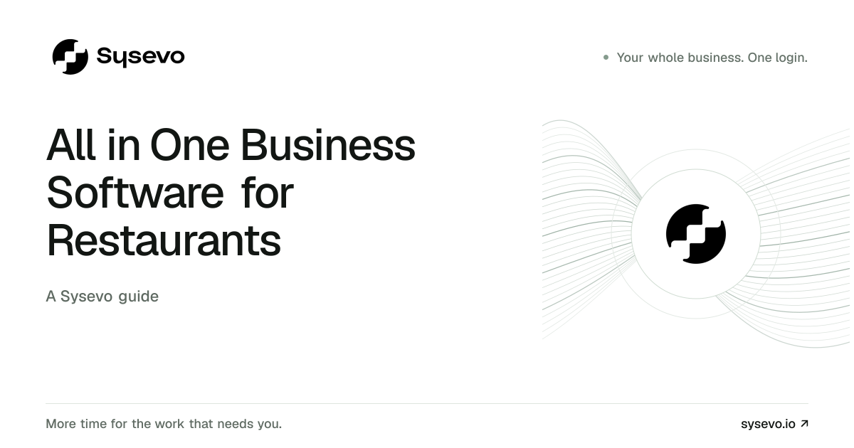 Sysevo guide: All in One Business Software for Restaurants