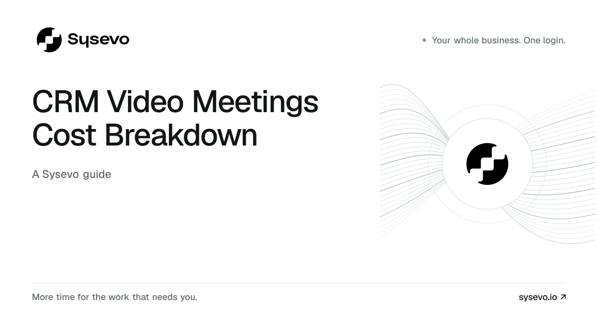 Sysevo guide: CRM Video Meetings Cost Breakdown