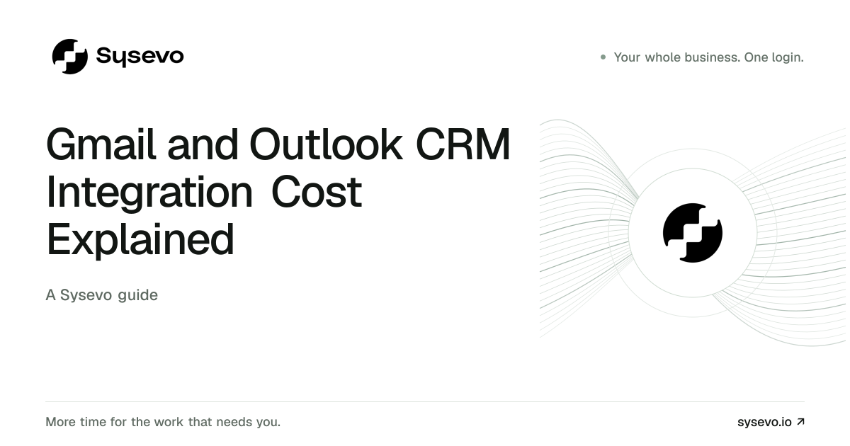 Sysevo guide: Gmail and Outlook CRM Integration Cost Explained