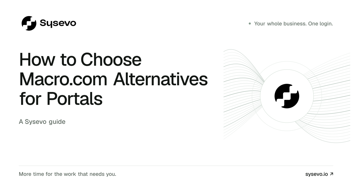 Sysevo guide: How to Choose Macro.com Alternatives for Portals