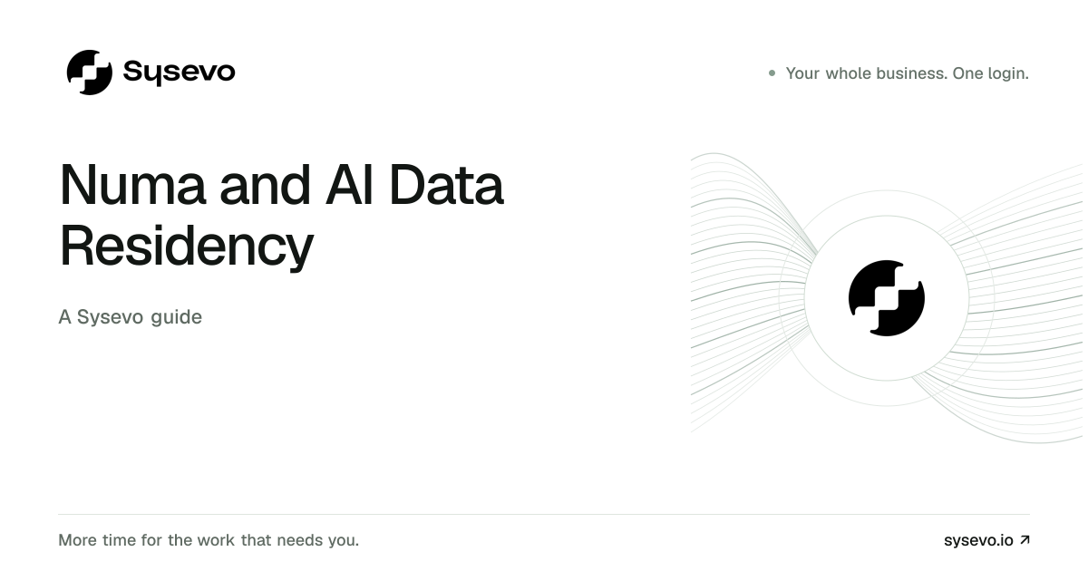 Sysevo guide: Numa and AI Data Residency