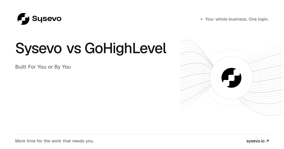 Sysevo vs GoHighLevel comparison