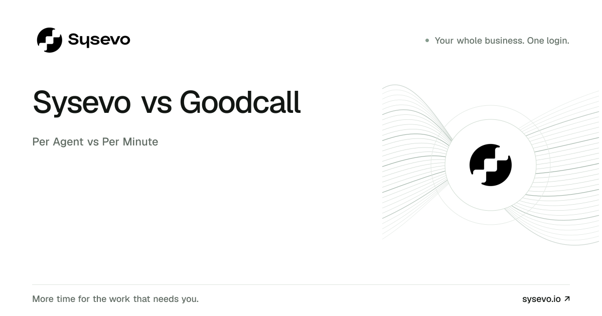 Sysevo vs Goodcall comparison