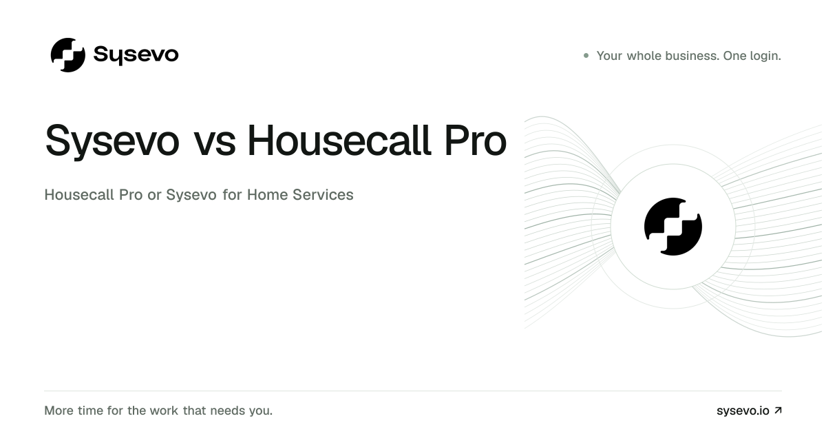 Sysevo vs Housecall Pro comparison