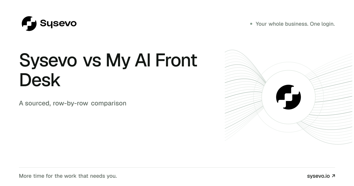 Sysevo vs My AI Front Desk comparison