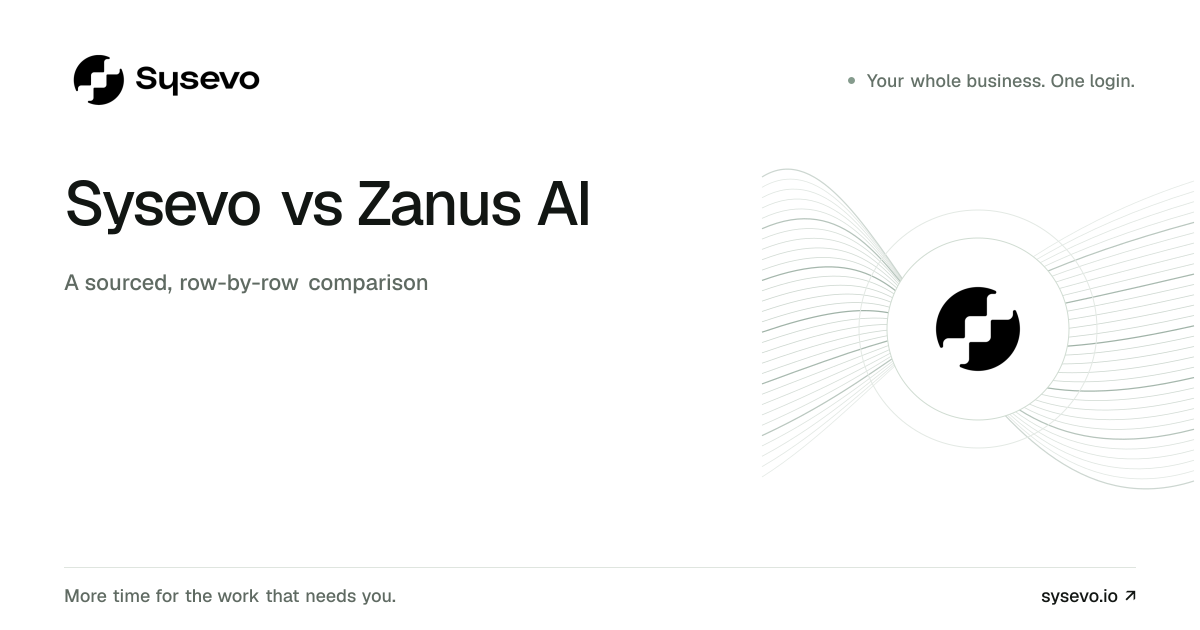 Sysevo vs Zanus AI comparison
